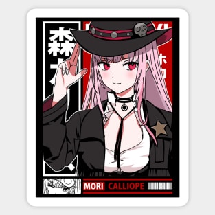 Sheriff Mori Calliope Sticker